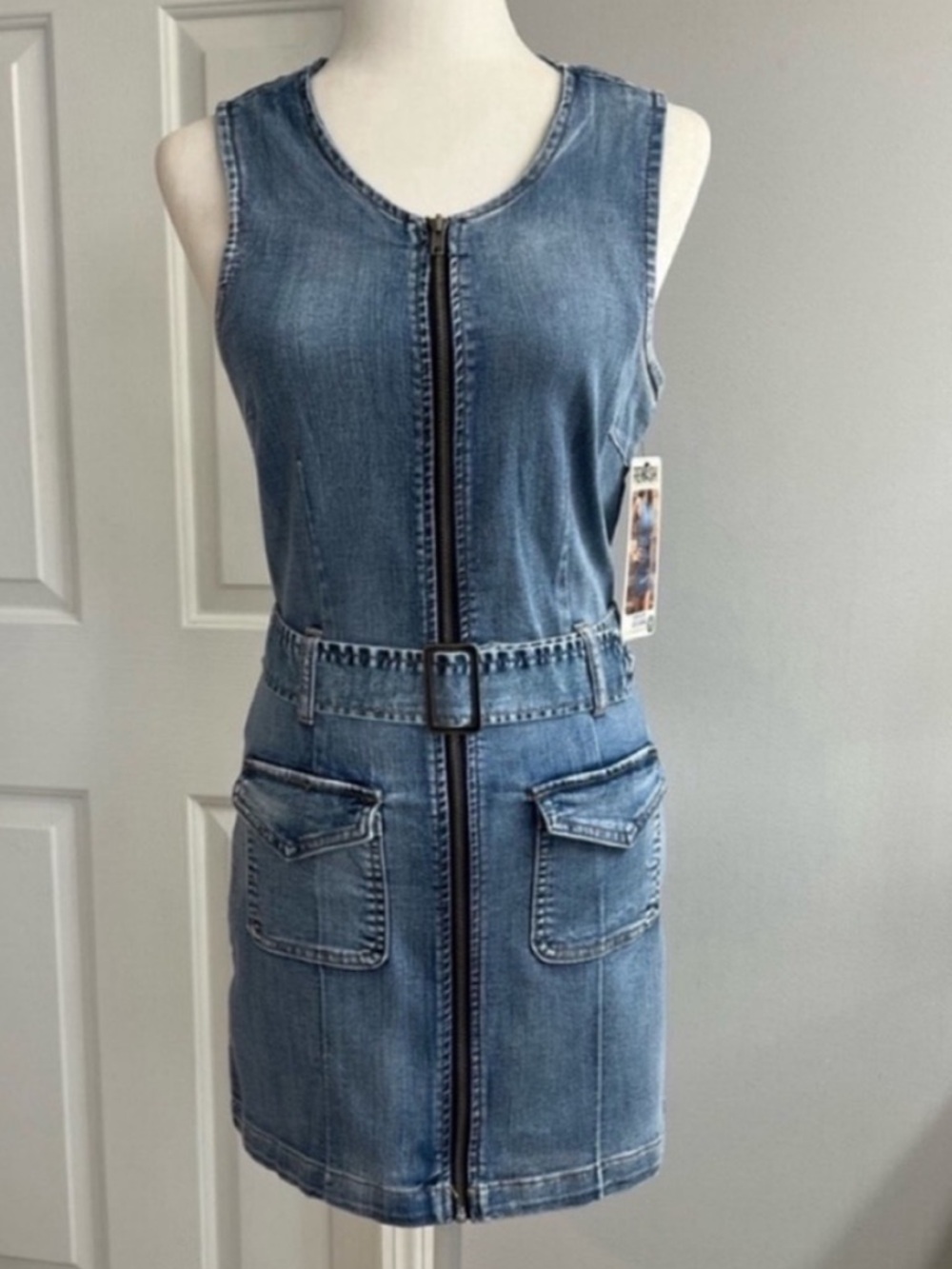 Rewash Denim Mini Dress Size S